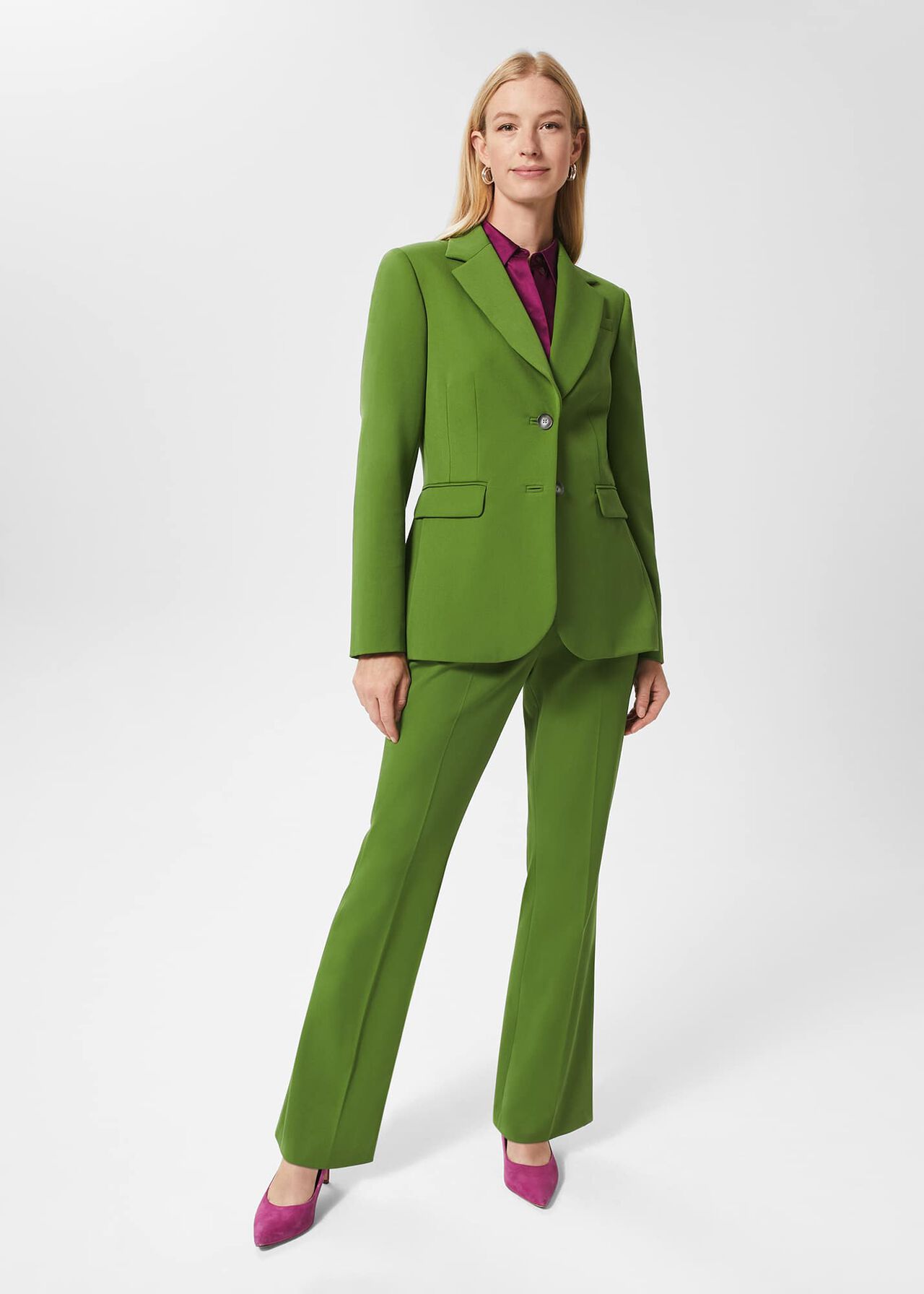 Anela Trousers, Green, hi-res