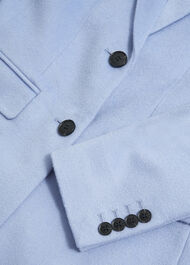 Petite Cavendish Wool Coat, Pale Blue, hi-res