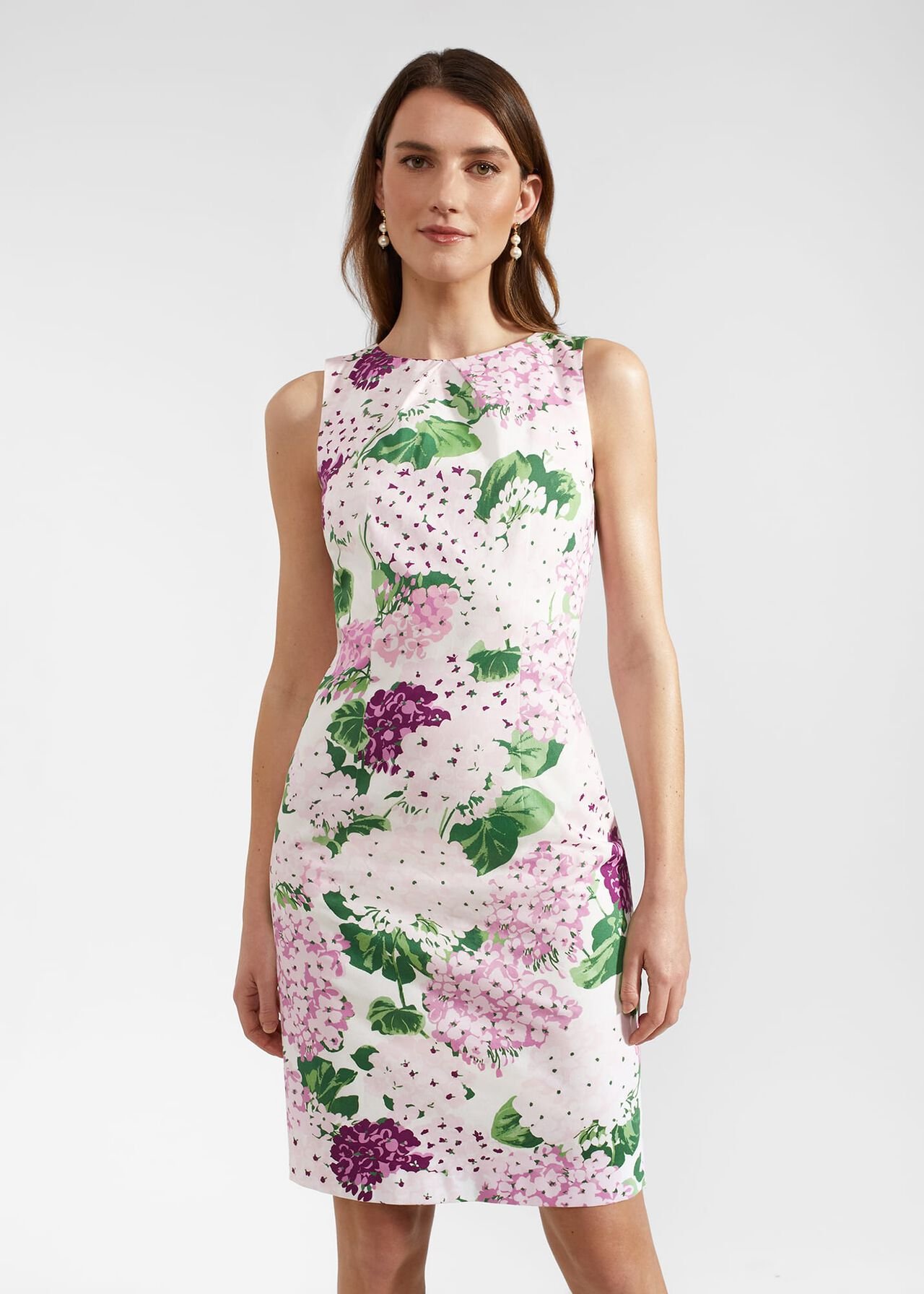 Fiona Floral Dress, Ivory Multi, hi-res