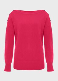 Kayley Jumper With Cashmere, Raspberry Pink, hi-res