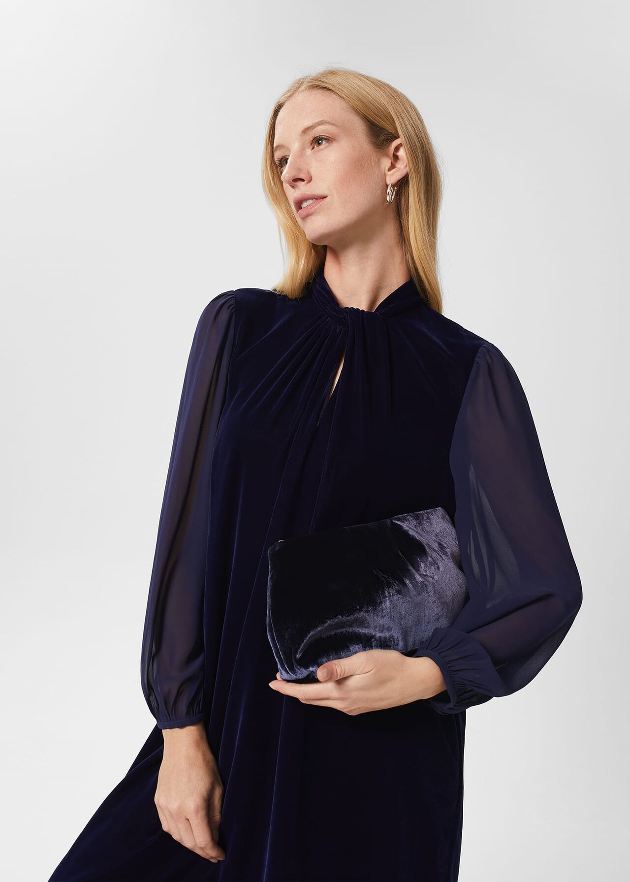 Clifton Clutch Bag, Midnight, hi-res
