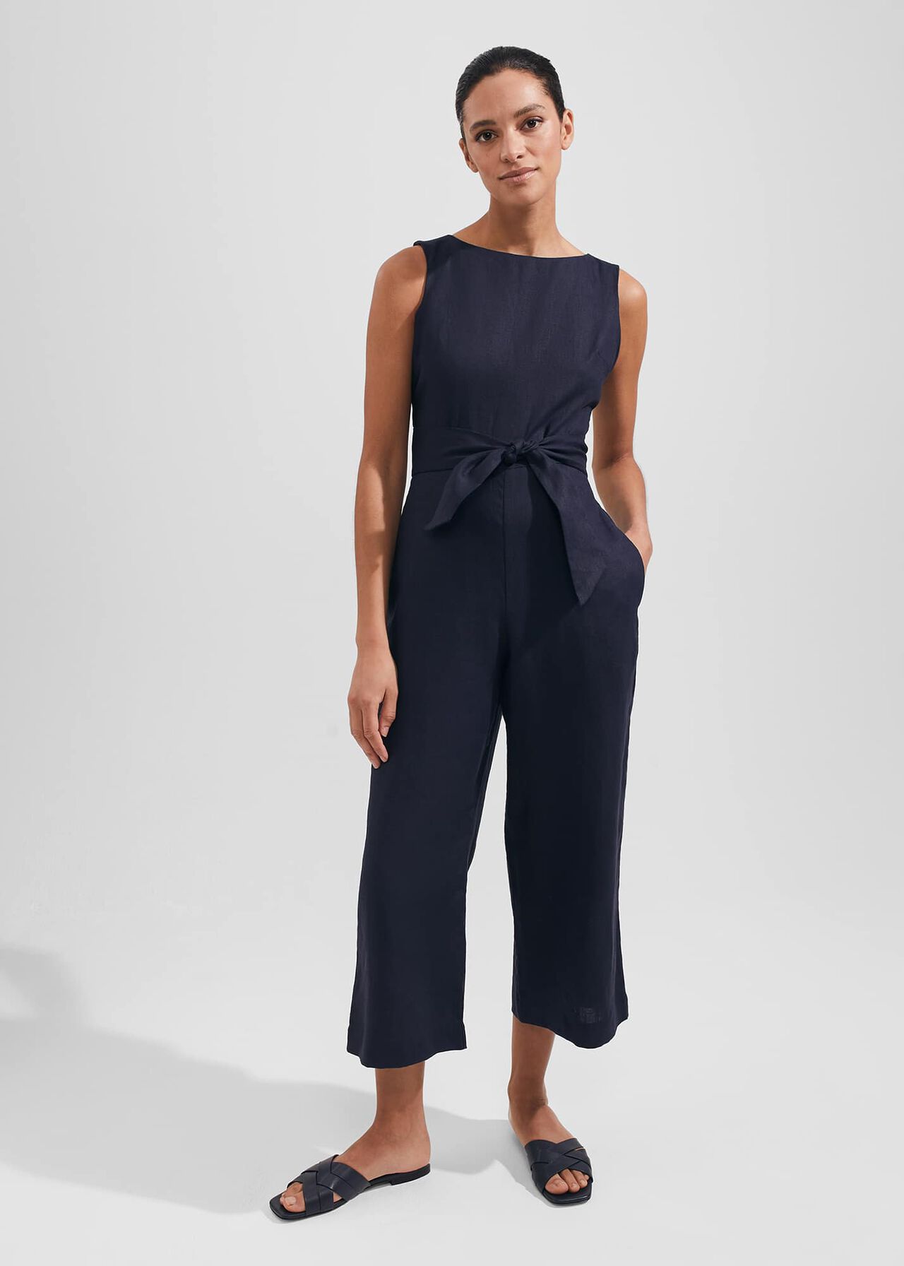 Lindie Jumpsuit, Navy, hi-res