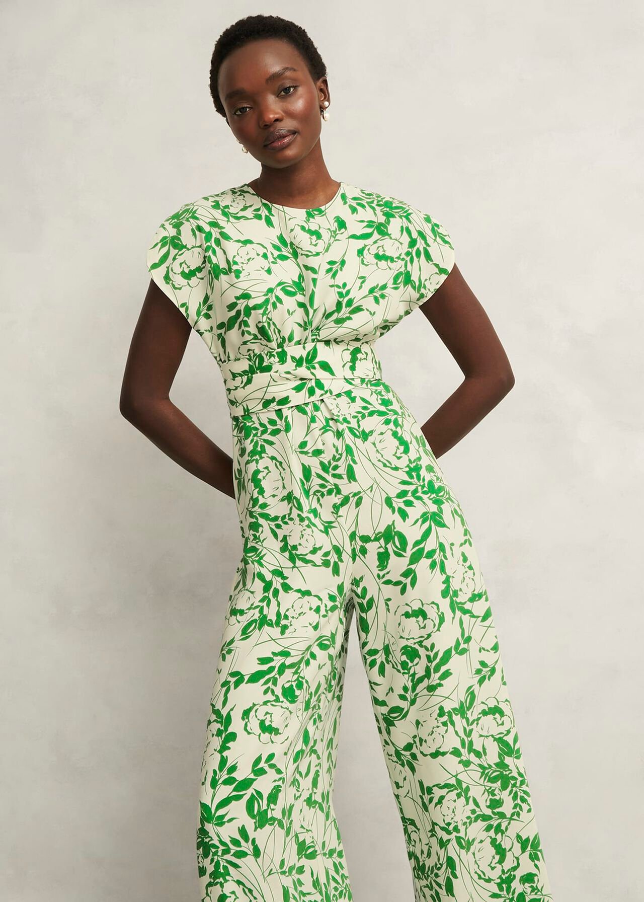 Cressida Jumpsuit, Cream Green, hi-res