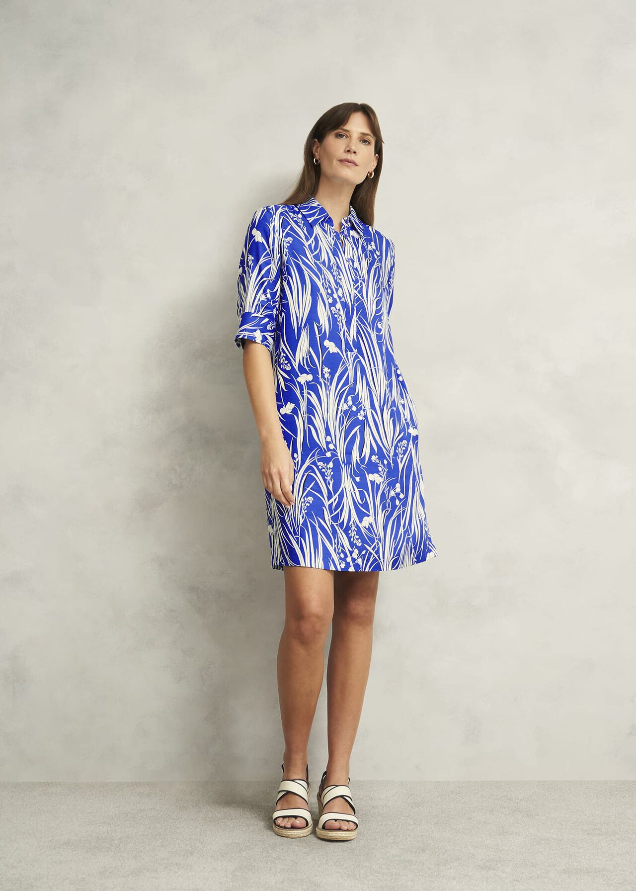 Marciella Tunic Dress, Blue Multi, hi-res