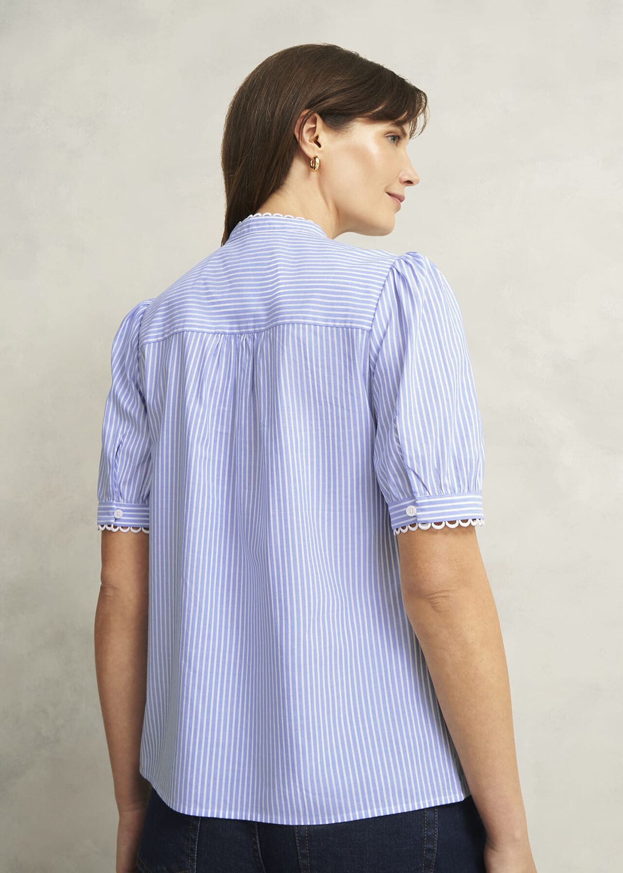 Charley Blouse, Blue Ivory, hi-res