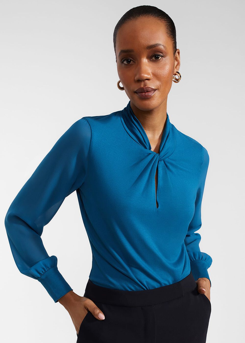 Ashley Top, Lyons Blue, hi-res