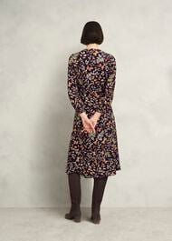 Petite Zainah Dress, Navy Multi, hi-res