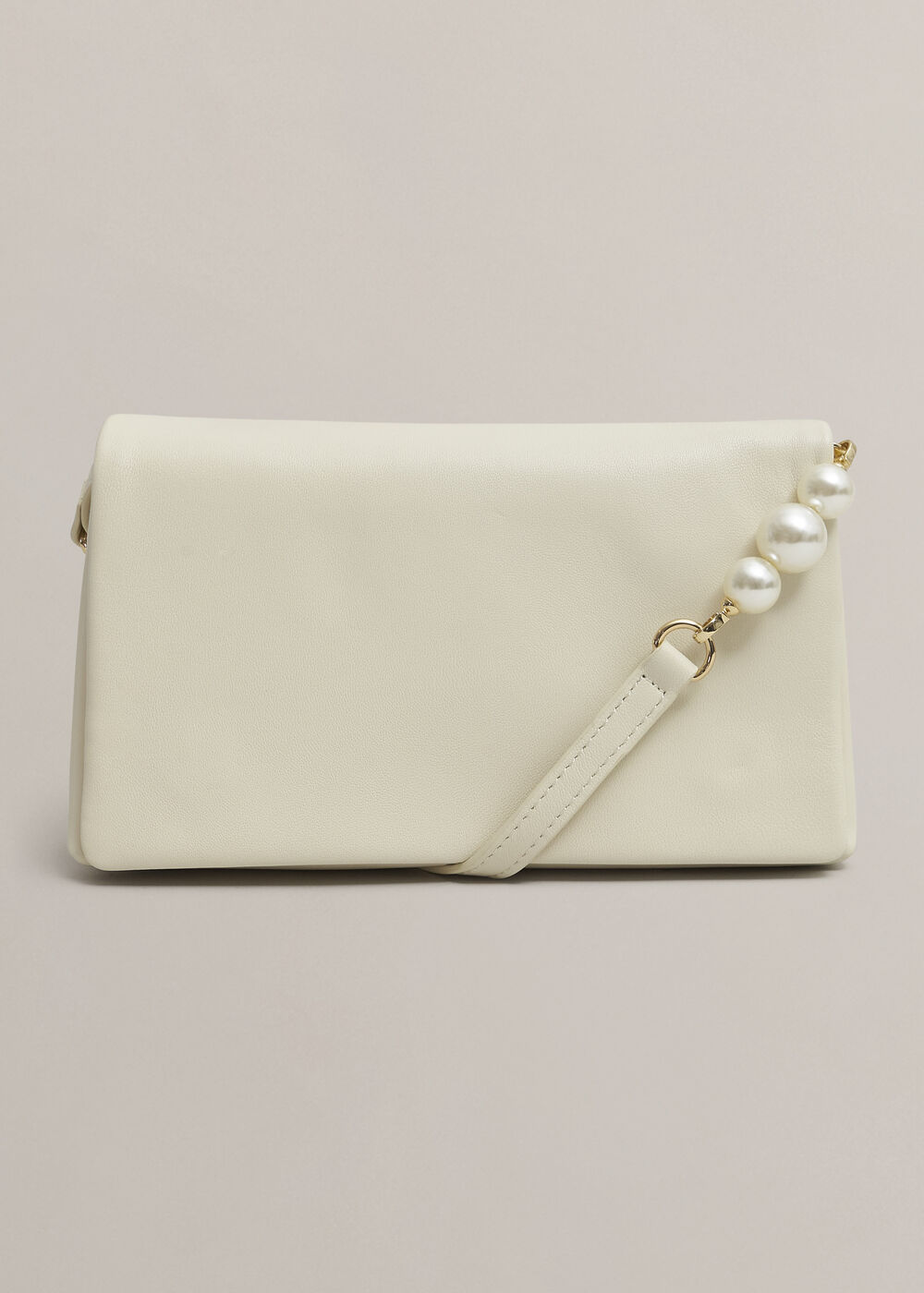 Jas Pearl Clutch, Warm Ivory, hi-res