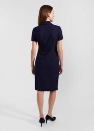 Beck Wrap Dress, Midnight Navy, hi-res