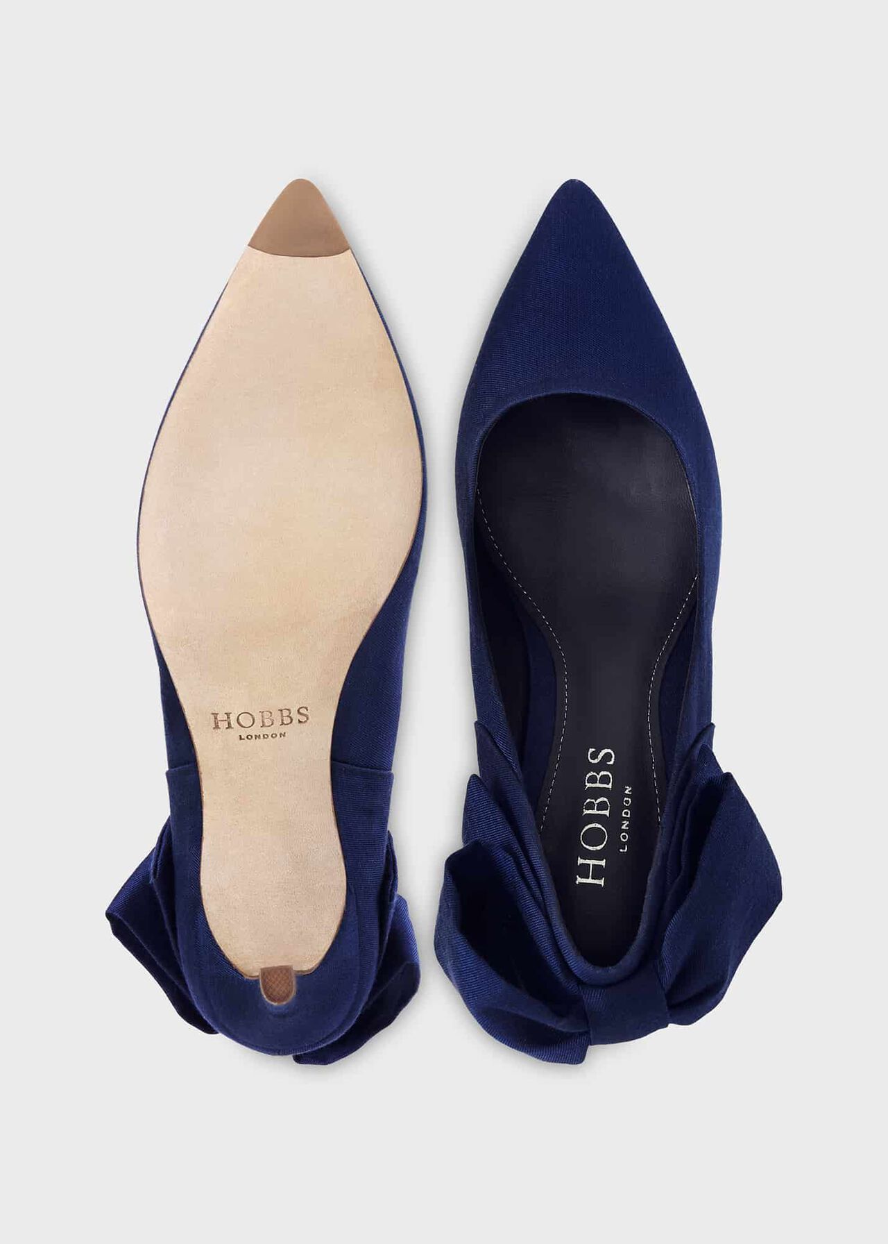 Bianca Silk Wool Court Shoes, Royal Blue, hi-res