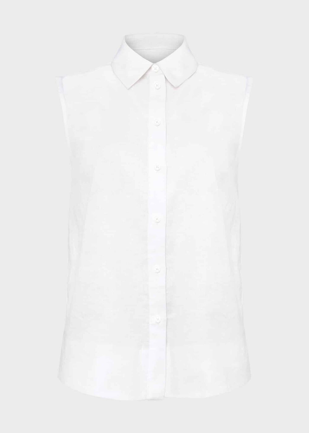 Salem Linen Top , White, hi-res
