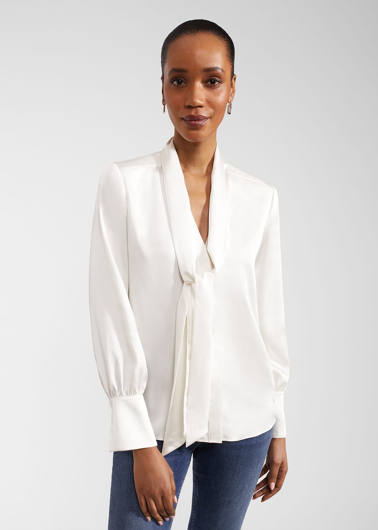 Lawson Blouse, Ivory, hi-res