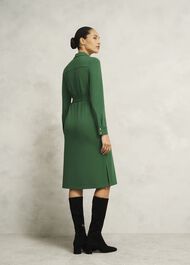 Julia Ponte Dress, Green, hi-res