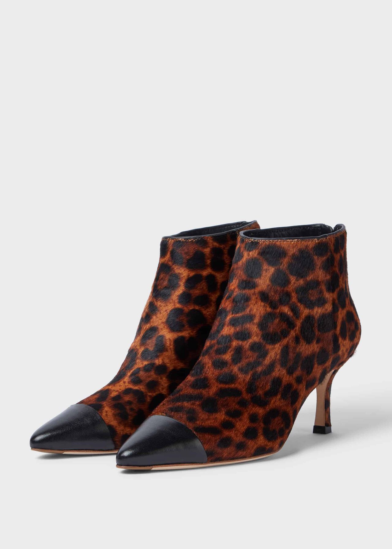 Stella Animal Hair On Ankle Boots , Leopard, hi-res