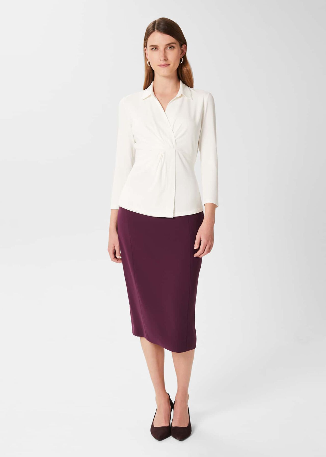 Adelia Skirt, Deep Plum, hi-res