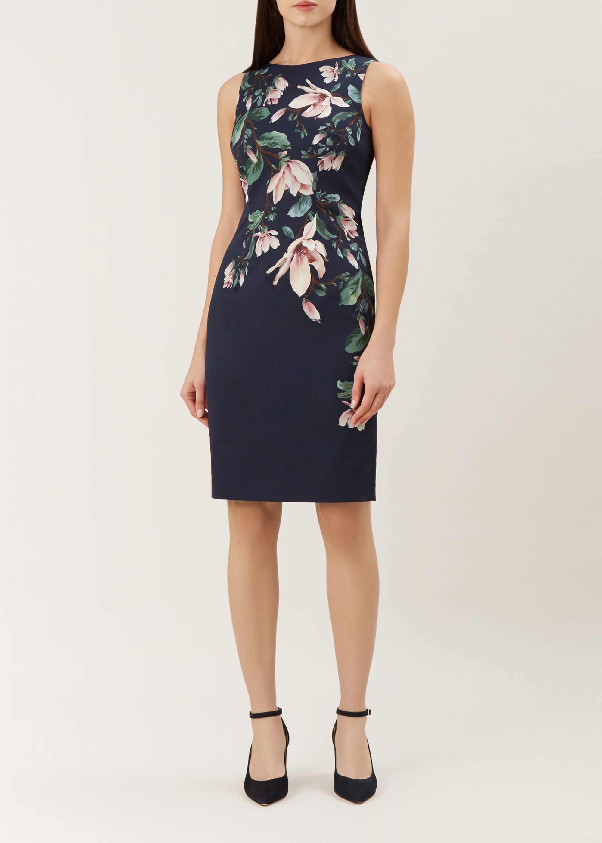 chiffon swing dress with sleeves