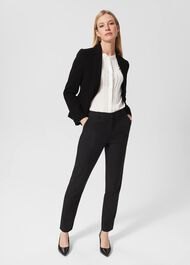 Emma Court Shoes, Black, hi-res