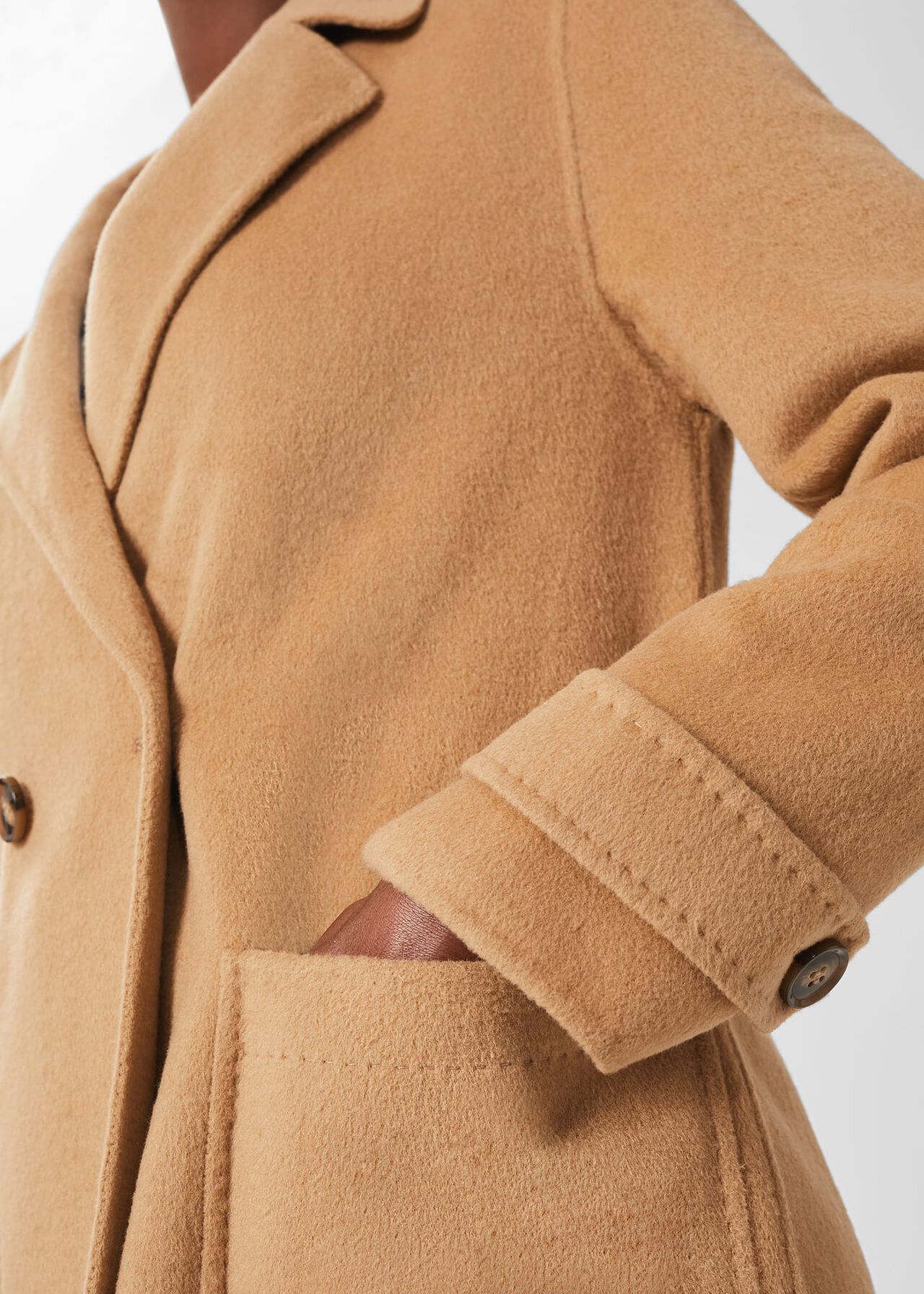 Alexandra Wool Blend Coat, Camel, hi-res