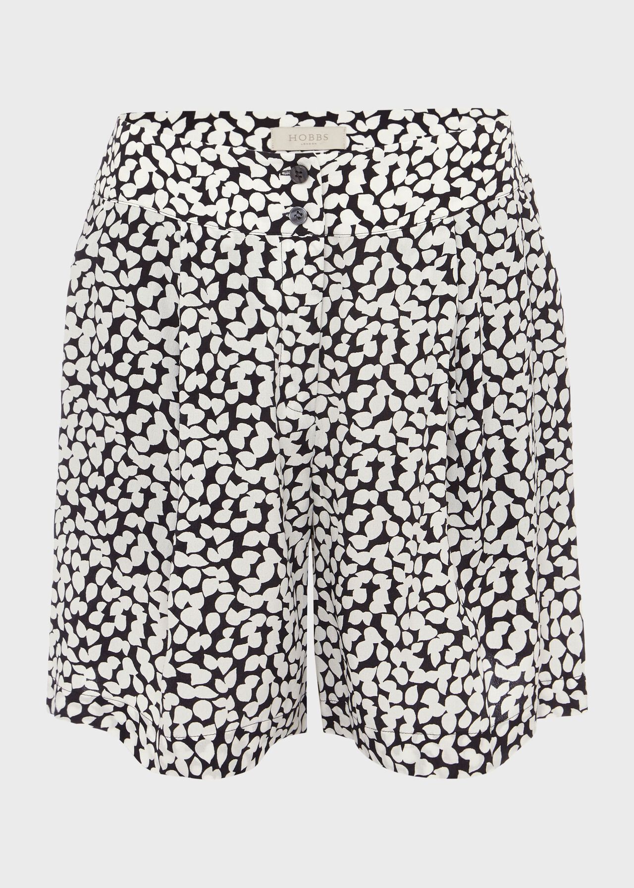Christa Floral Shorts, Navy Ivory, hi-res