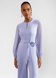 Vivian Wide Leg Jumpsuit, Blue Skies, hi-res