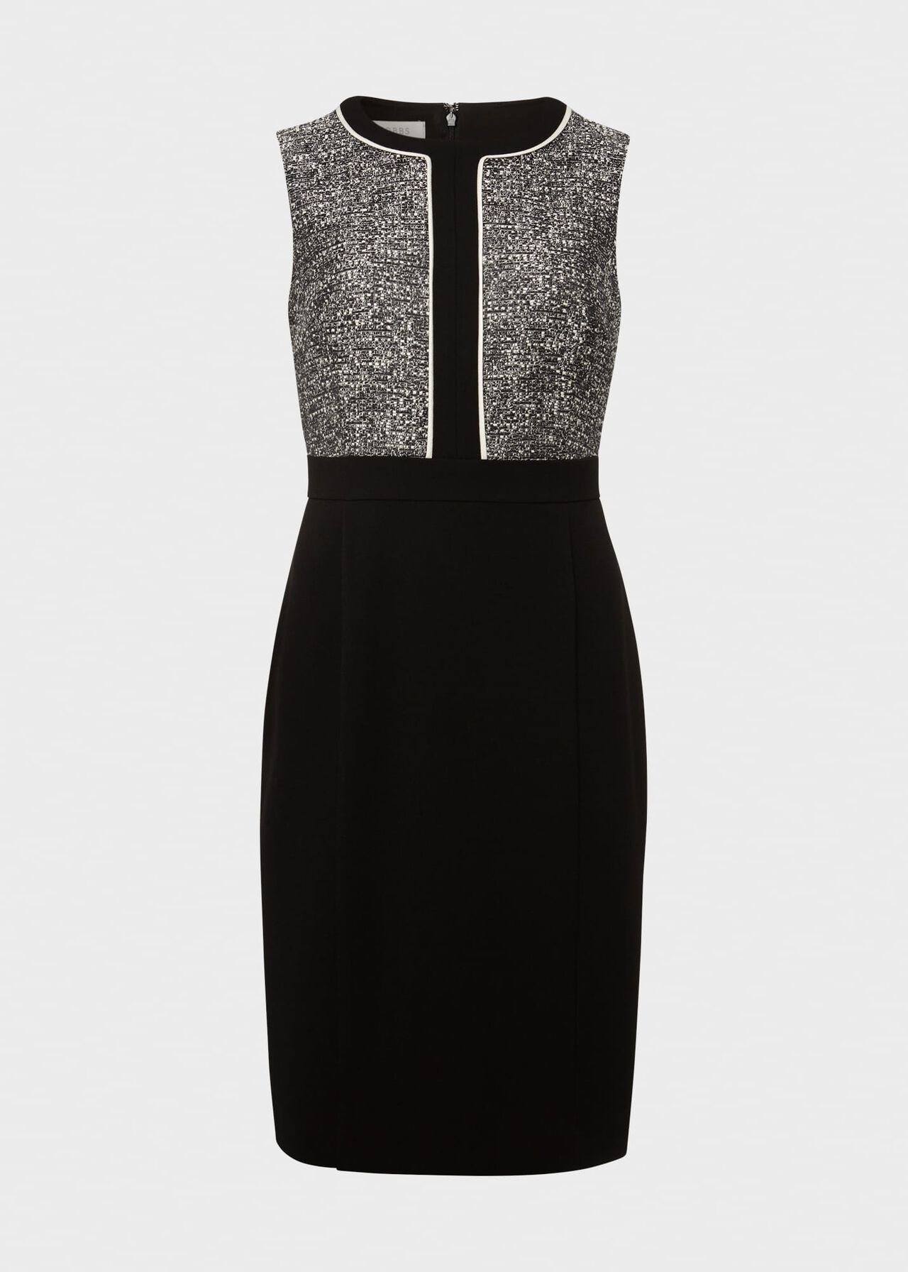 Petite Brienna Dress, Black Ivory, hi-res