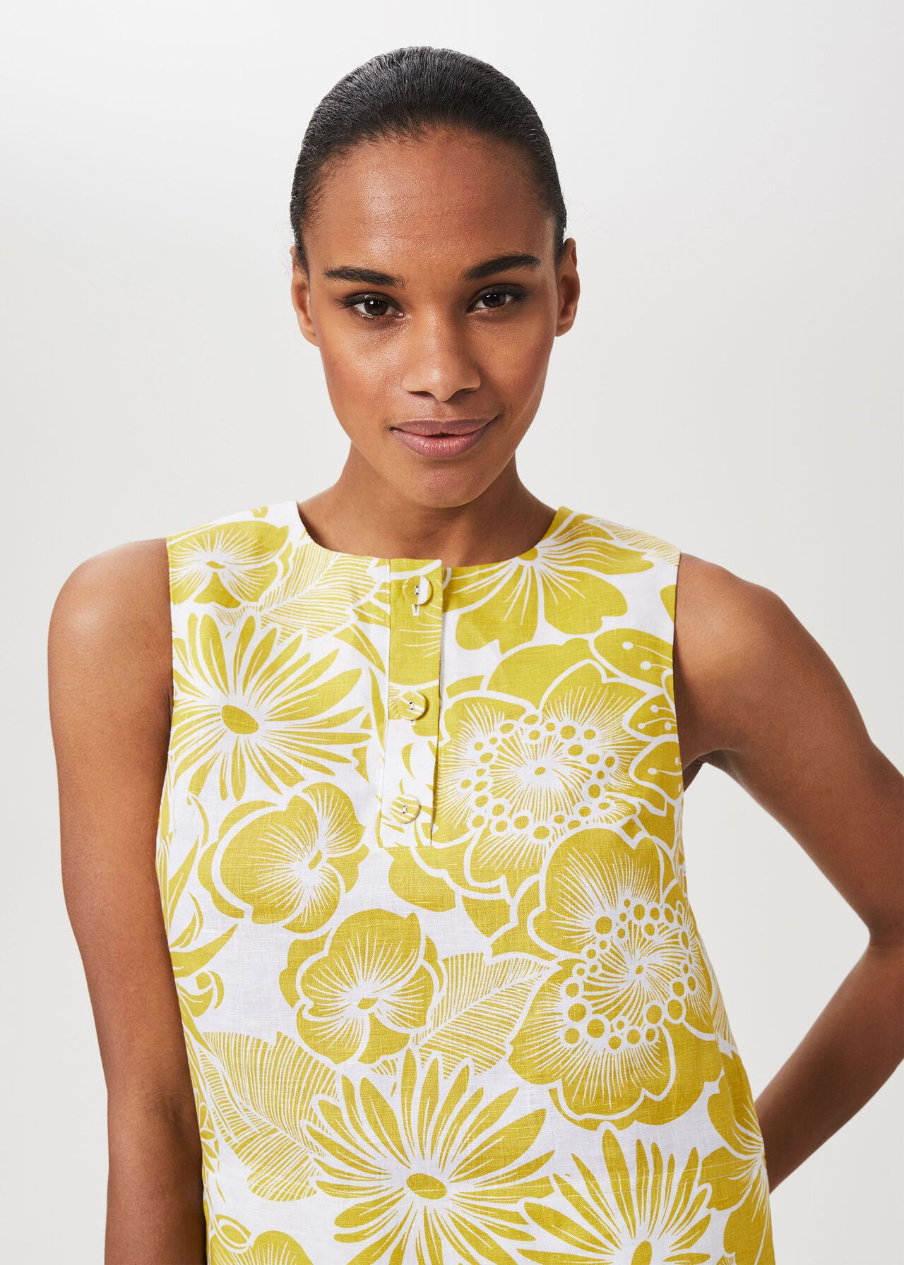 Gayle Linen Floral Top