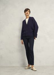 Ember Cardigan With Alpaca, Hobbs Navy, hi-res