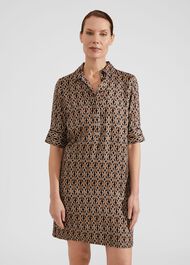 Marciella Dress, Black Camel, hi-res