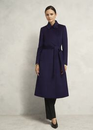Livia Wool Coat, Midnight Purple, hi-res