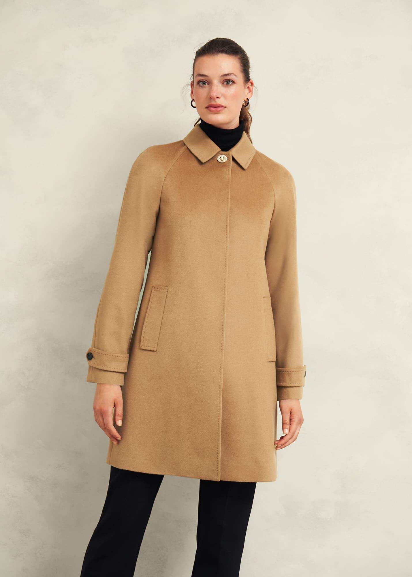 Wool coat with removable collar White For Women | Maje