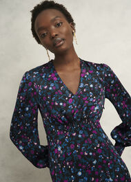 Petite Isabella Dress, Black Multi, hi-res