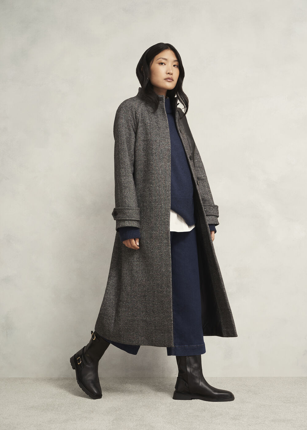 Gaskell Jumper, Navy Marl, hi-res