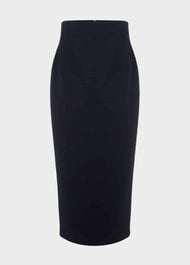 Diana Wool Skirt, Black, hi-res