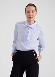 Laurie Shirt, Blue Ivory, hi-res
