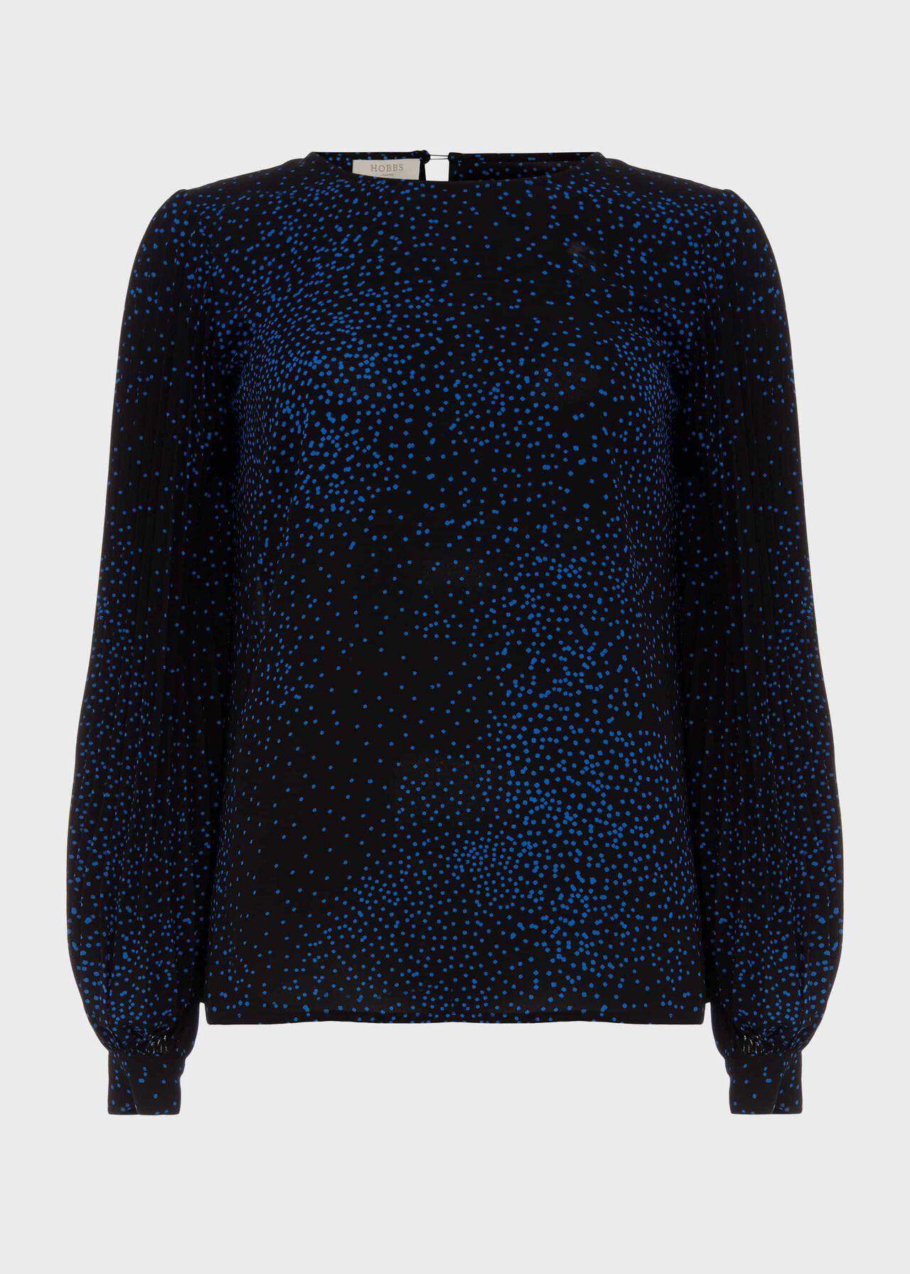 Karissa Blouse, Electrc Blu Blk, hi-res