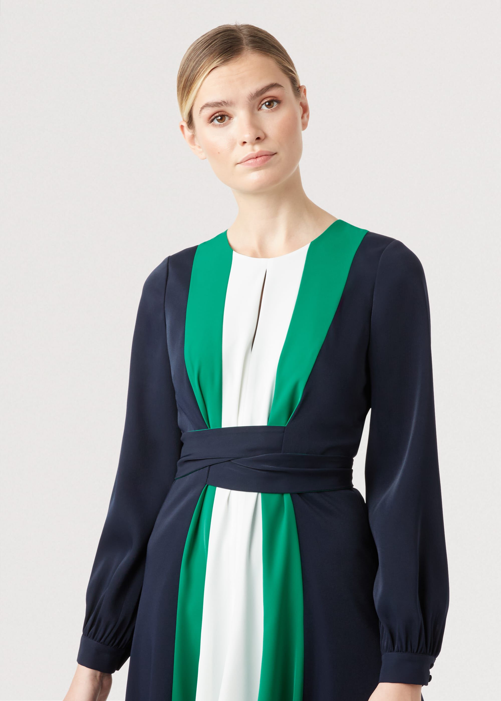 hobbs colour block dress