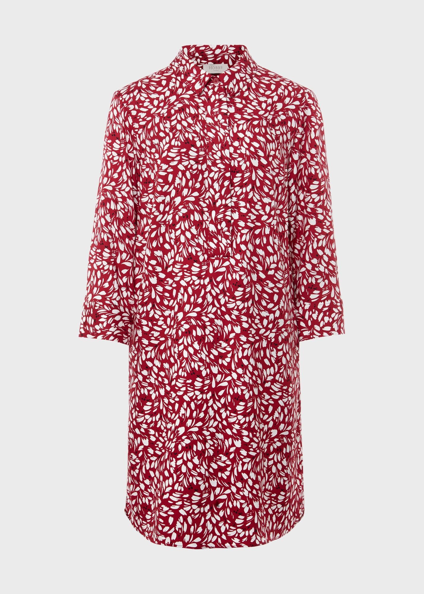 【関税なし】HOBBS ホッブス Marciella ドレス ホブズ HOBBS MARCIELLA DRESS （CRANBERRY MULTI） -waja bazar