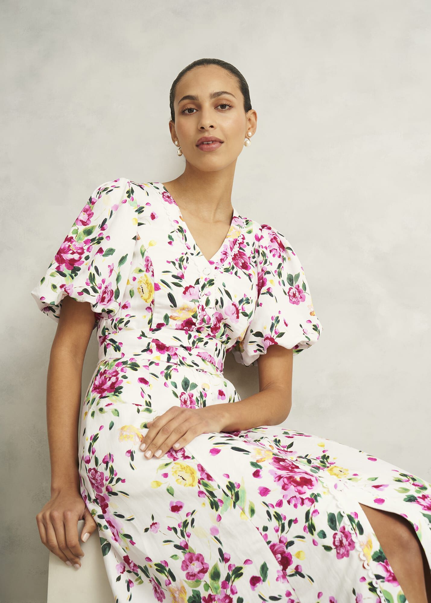 【HOBBS LONDON】Petite Taylor Linen Dress プチ リネンドレス Petite Taylor Linen Dress | Hobbs US |