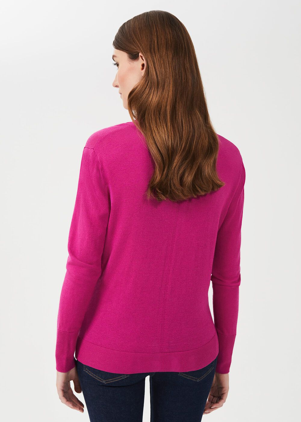 Kim Sweater With Silk, Magenta, hi-res