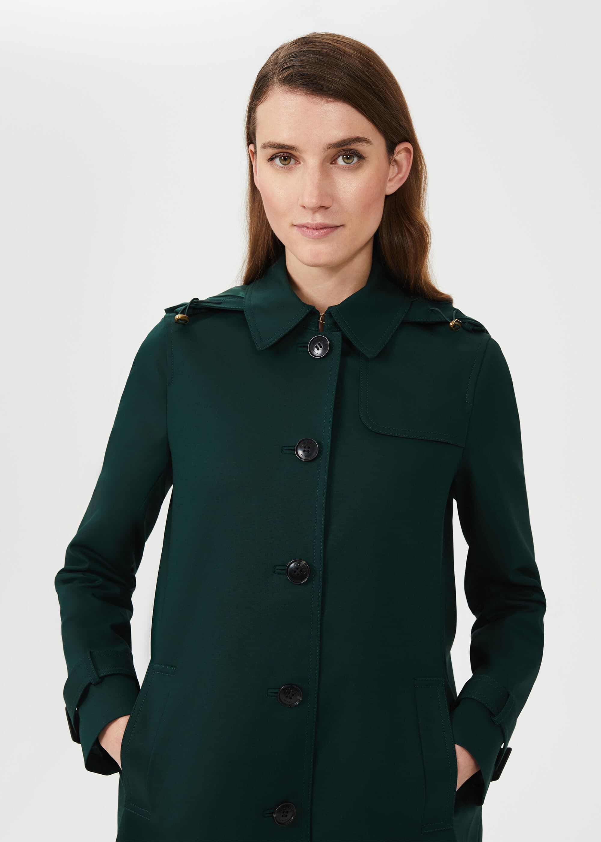 Hooded Chrissie Trench Coat