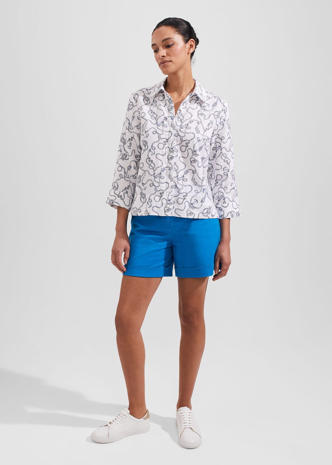 Nita Shirt, Ivory Multi, hi-res