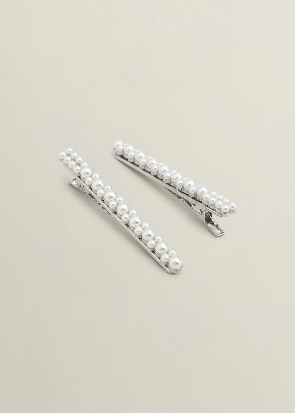 Andie Hair Clips, Ivory, hi-res