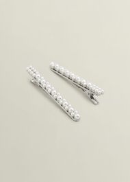 Andie Hair Clips, Ivory, hi-res