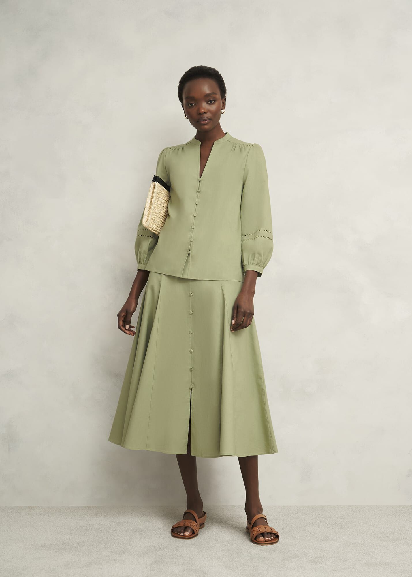 ★Hobbs London★ リナ リネン スカート Lina Linen Skirt Lina Linen Skirt | Hobbs UK |