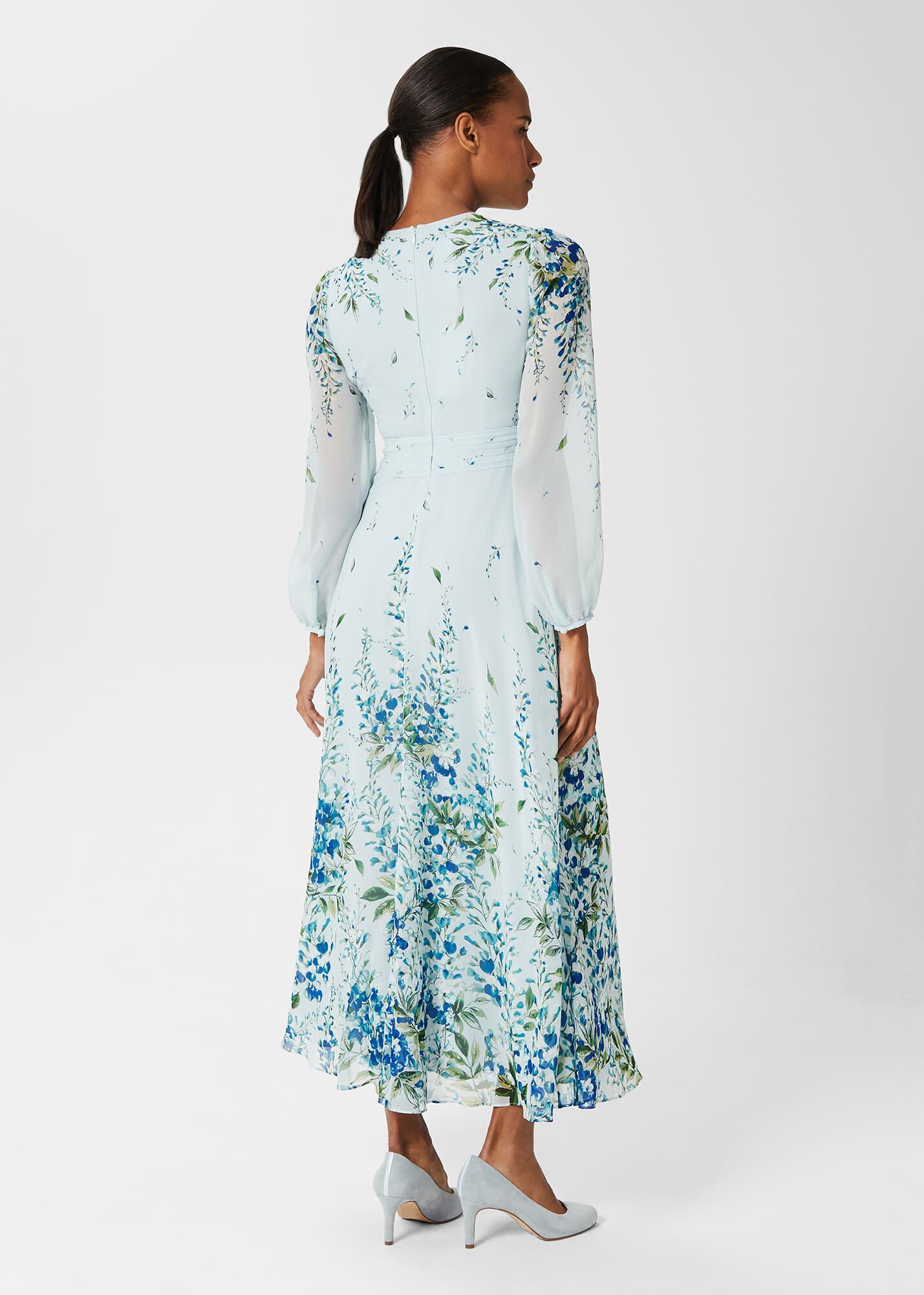 Hobbs blue and white dress store