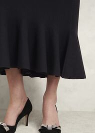 Lucilla Knitted Dress, Hobbs Black, hi-res