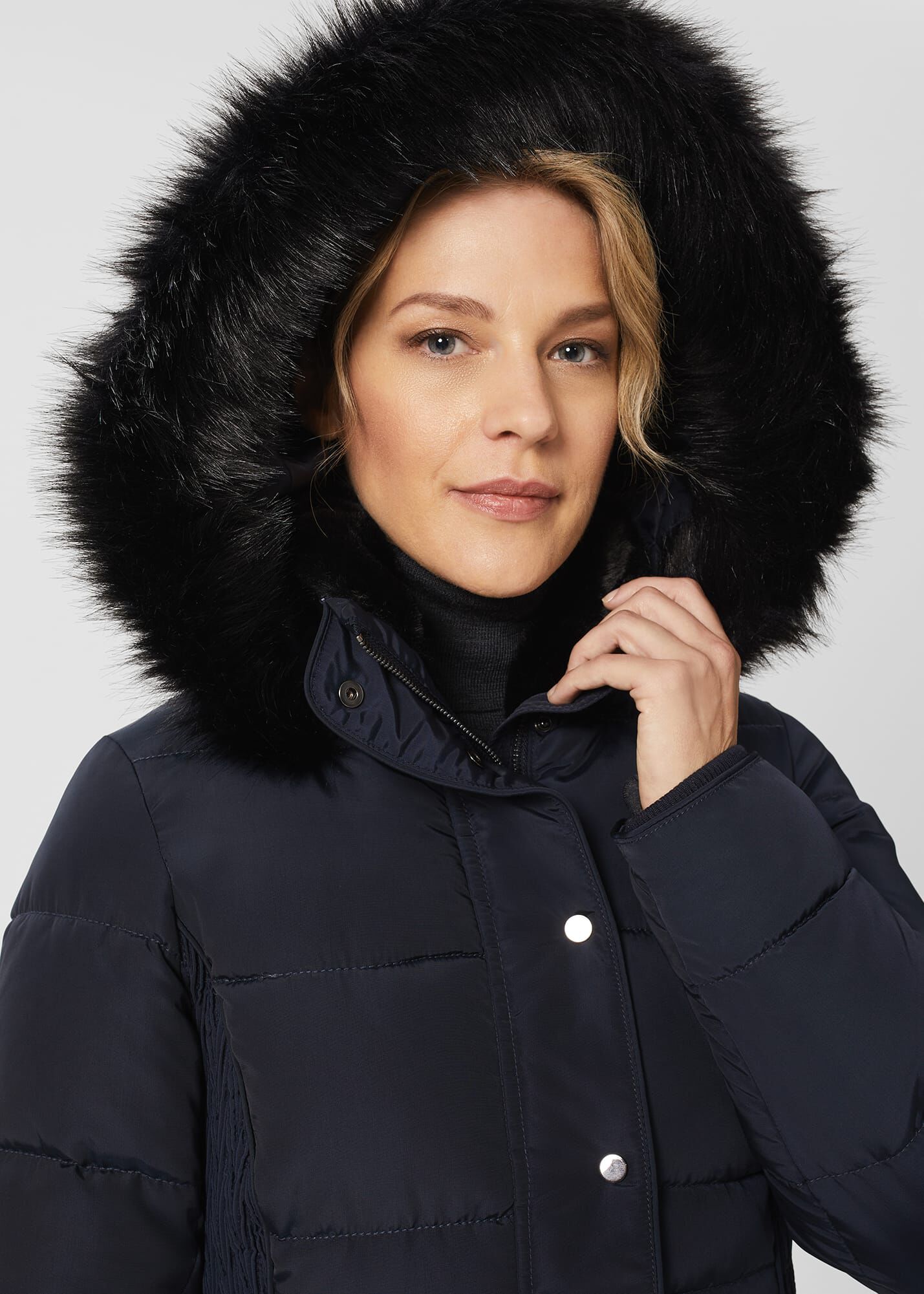 Hobbs lilian puffer coat black hot sale