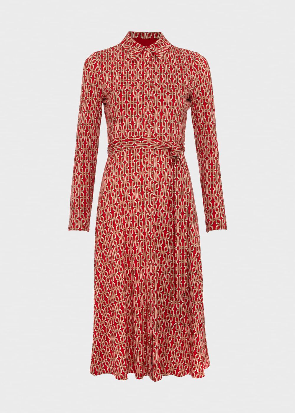 Clarice Jersey Dress, Red Multi, hi-res