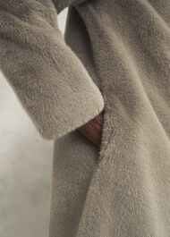 Petite Tarini Faux Fur Coat, Mink, hi-res