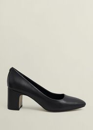 Lily Leather Courts, Black, hi-res